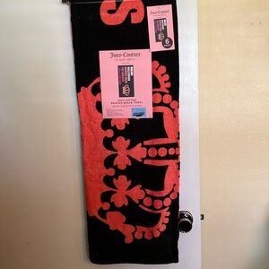 ✨Juicy Couture beach towel 6 ft long super soft NWT